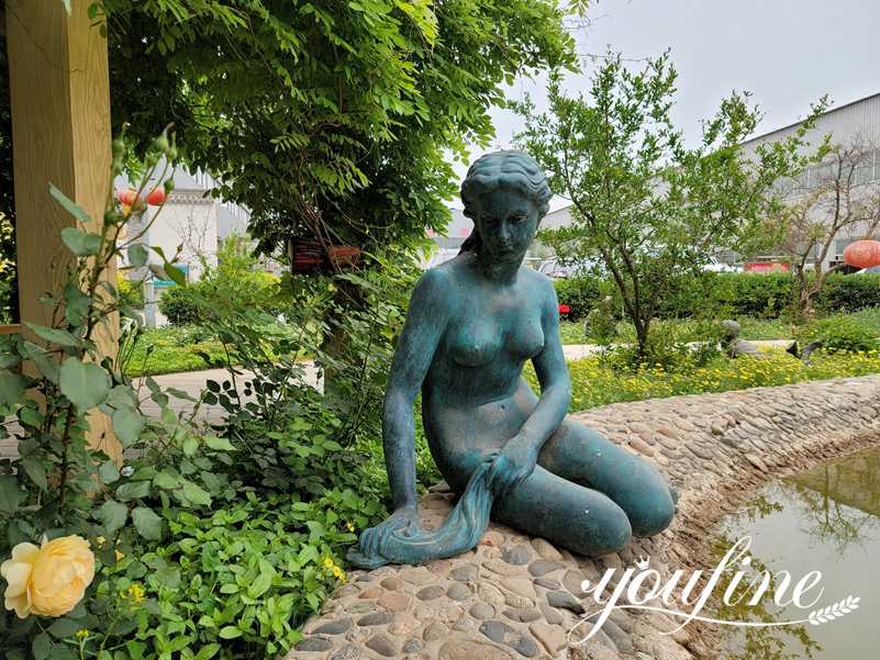 Bronze Life Size Mermaid Statue Outdoor Pool Decor for Sale BOKK-977 - Bronze Famous Sculpture - 2