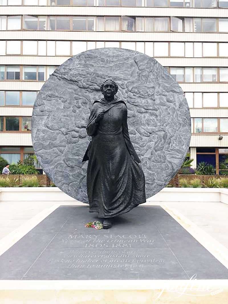 Mary Seacole Bronze Nurse Statue Square Memorial for Sale BOKK-09 - Bronze Classical Sculpture - 1