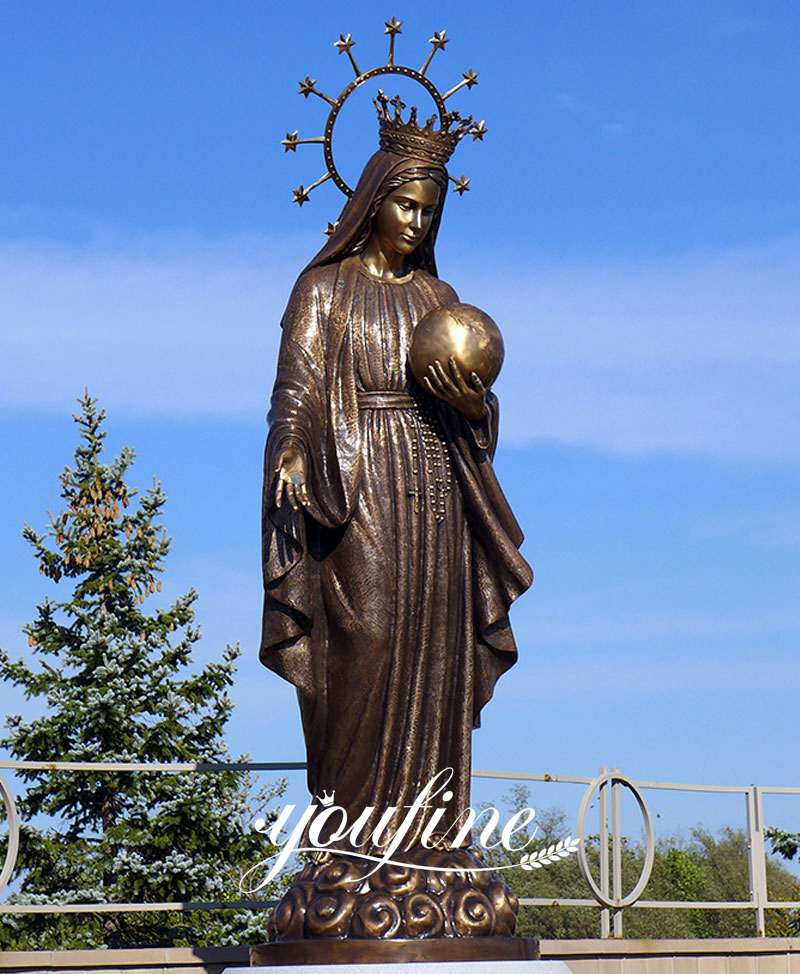 Casting Bronze Mary Statue Church Decoration for Sale BOKK-634 - Bronze Mary Statue - 1