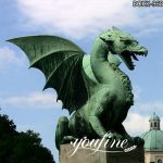 Giant Bronze dragon Garden Decoration