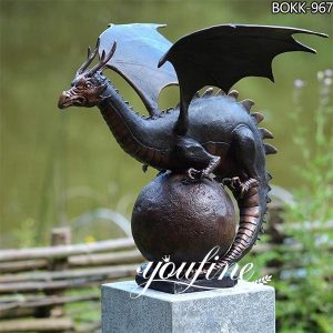 Bronze Guardian Dragon Sculpture Garden Decoration for Sale BOKK-967