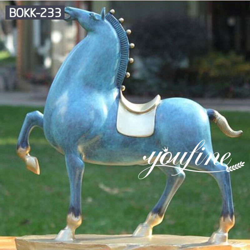 Bronze Tang Horse Statue Garden Decor for Sale BOKK-233 - Bronze Animal Sculpture - 1