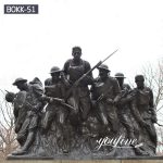 Life Size 107th Infantry Monument Bronze Soldier Statues for Sale BOKK-51