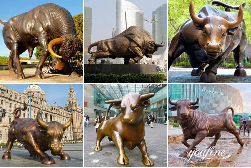 Life Size Bronze Ready to Charge Bull Statue for sale BOKK-973 - Bronze Animal Sculpture - 3