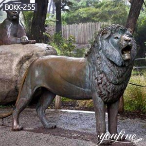 Bronze Garden Lion Statue BOKK-255