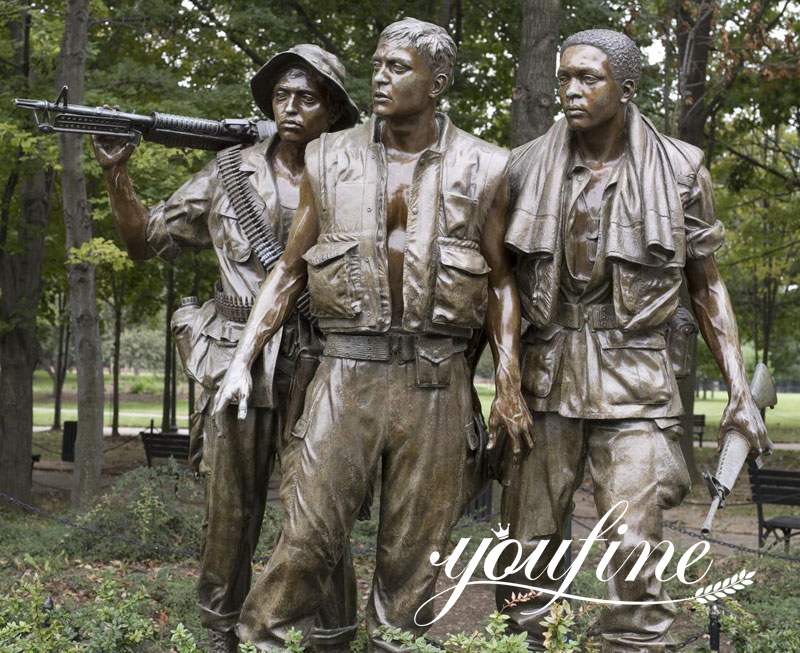 Hot Sale Bronze Statue The Three Soldiers Vietnam Veterans BOKK-55 - Bronze Military Statues - 1