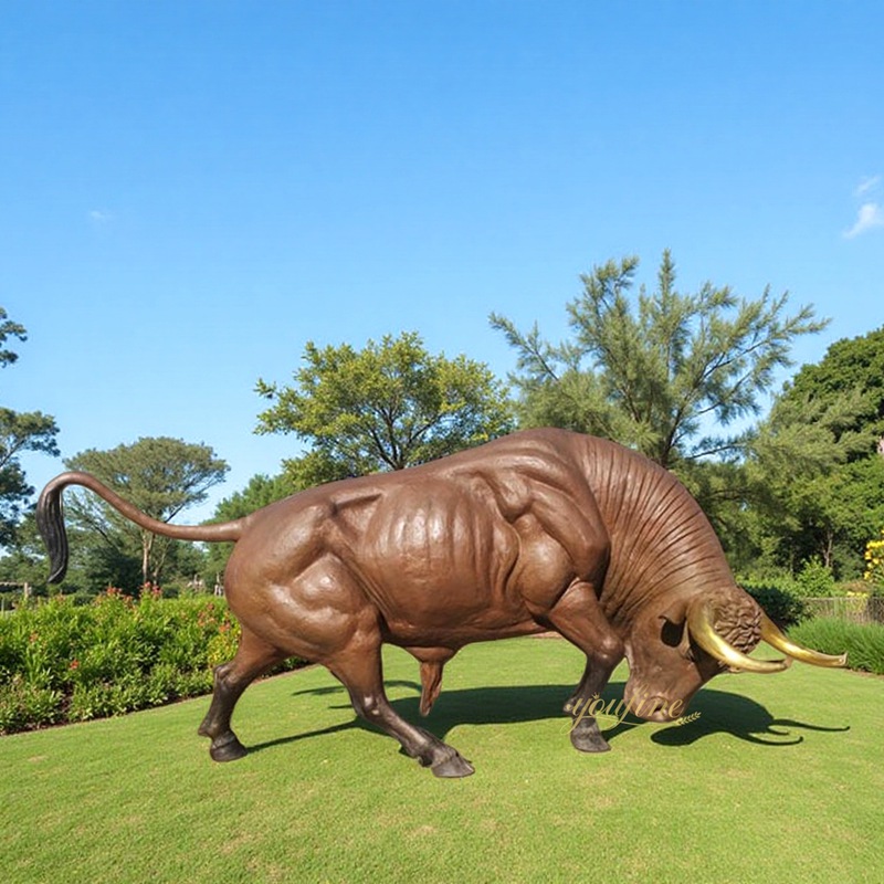 bronze bull statue for home