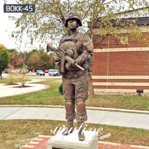 Outdoor Life Size Memorial Soldier Sculpture Supplier BOKK-45