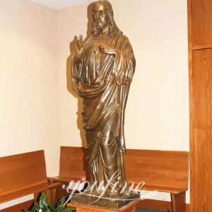 Bronze Large Outdoor Jesus Statue Church Decor Supplier BOKK-642