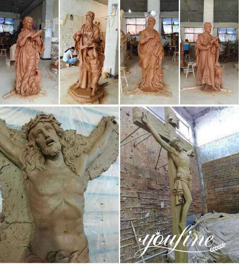 jesus christ statue clay model