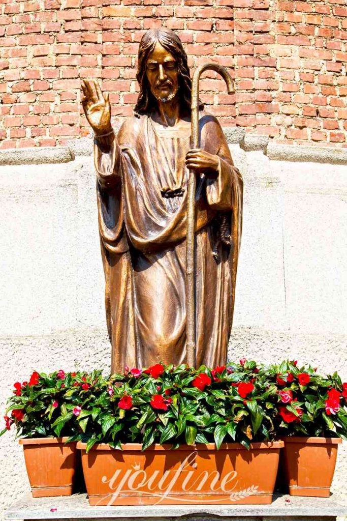 Bronze Large Outdoor Jesus Statue Church Decor Supplier BOKK-642 - Bronze Jesus Statue - 3