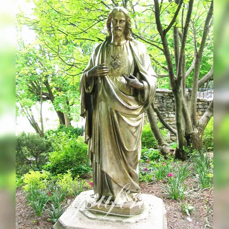 Bronze Large Outdoor Jesus Statue Church Decor Supplier BOKK-642 - Bronze Jesus Statue - 4