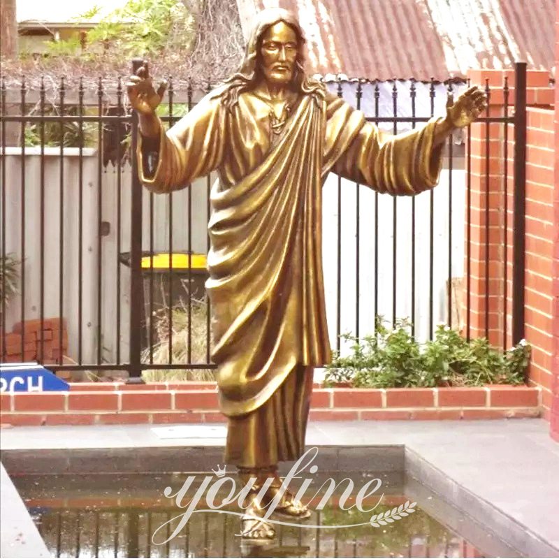 Bronze Large Outdoor Jesus Statue Church Decor Supplier BOKK-642 - Bronze Jesus Statue - 5