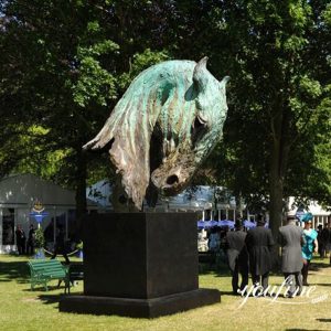 Horse Ranch Large Bronze Horse Head Statue for Sale BOKK-907