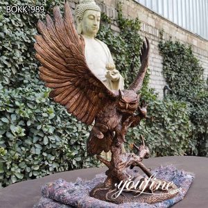 Life Size Outdoor Bronze Eagle Statue Garden Decor for Sale BOKK-989