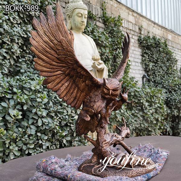 Life Size Outdoor Bronze Eagle Statue Garden Decor for Sale
