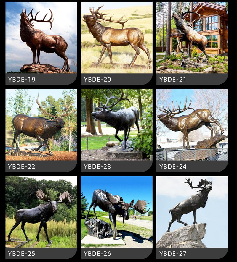Bronze Deer Sculpture Options