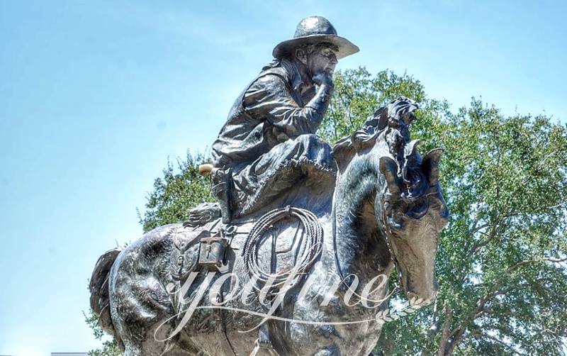 Life Size Cowboy Bronze Racing Horse Statue for Sale BOKK-222 - Bronze Animal Sculpture - 13