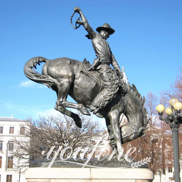 remington cowboy statues-YouFine Sculpture