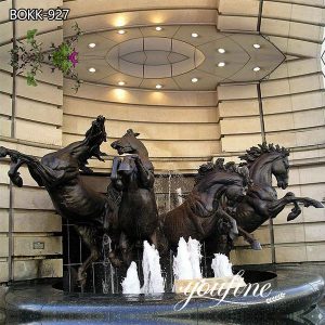 Bronze Water Fountain Horse Statues Hotel Decoration for Sale BOKK-927