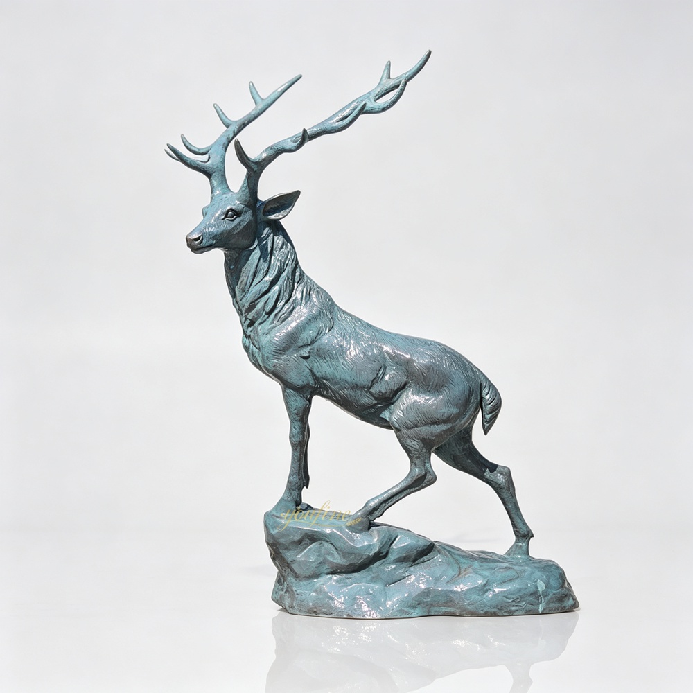 Elk Standing on the Rock Statue BOKK-278