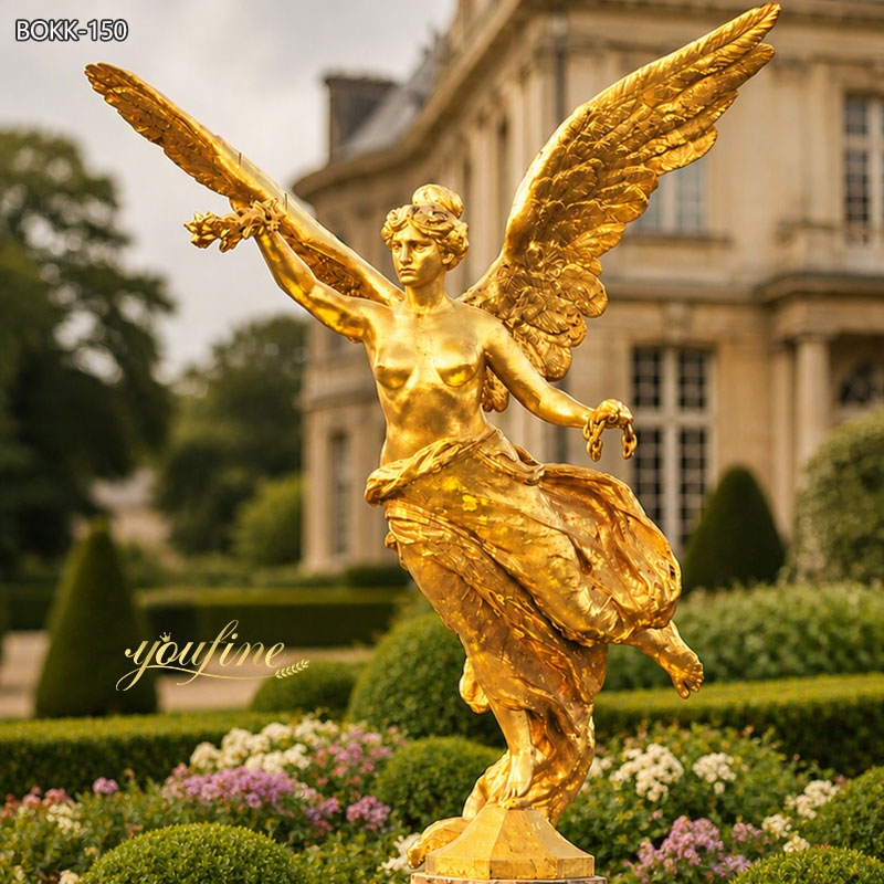 Gold Bronze Angel of Independence Statue for Luxury Estates BOKK-150