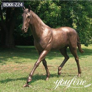 Large Size Bronze Walking Horse Statues for Sale BOKK-224