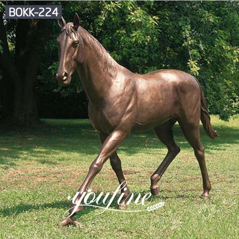 Large Size Bronze Walking Horse Statues for Sale BOKK-224 - Bronze Animal Sculpture - 1