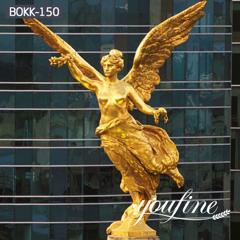 Large Size Golden Bronze Angel Sculpture for Sale MOKK-150 - Bronze Angel Sculpture - 1