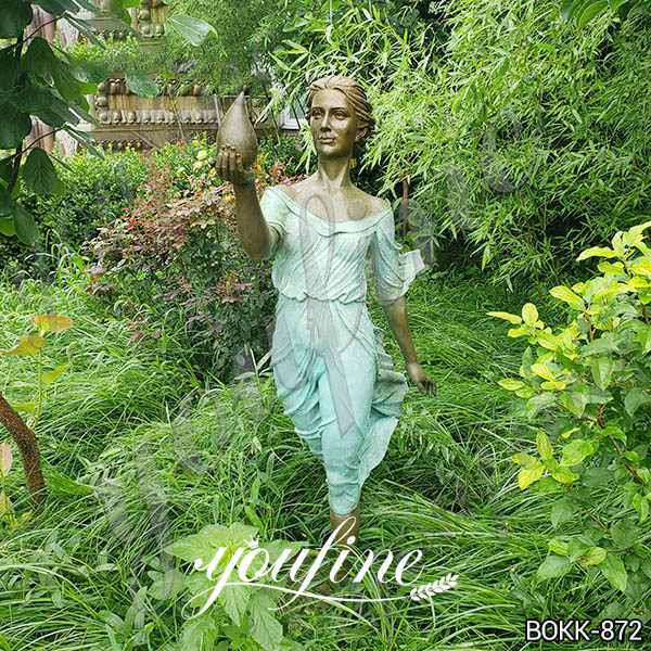Life Size Bronze Woman Statue Garden Decoration for Sale BOKK-872 (3)