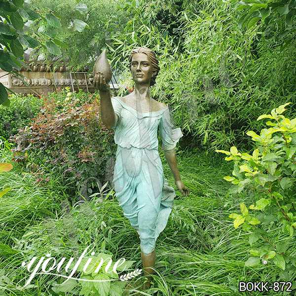 Life Size Bronze Woman Statue Garden Decoration for Sale BOKK-872 - Bronze Classical Sculpture - 1