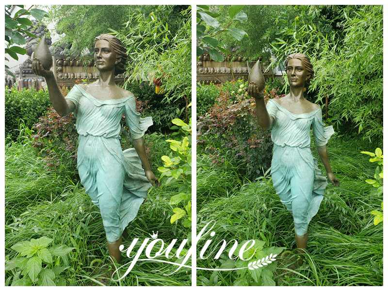 Life Size Bronze Woman Statue Garden Decoration for Sale BOKK-872 - Bronze Classical Sculpture - 2