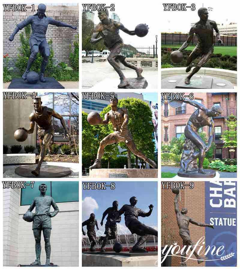 Bronze Football Player Statue Custom Design for Sale BOKK-555 - Casting Bronze Sports Statues - 3