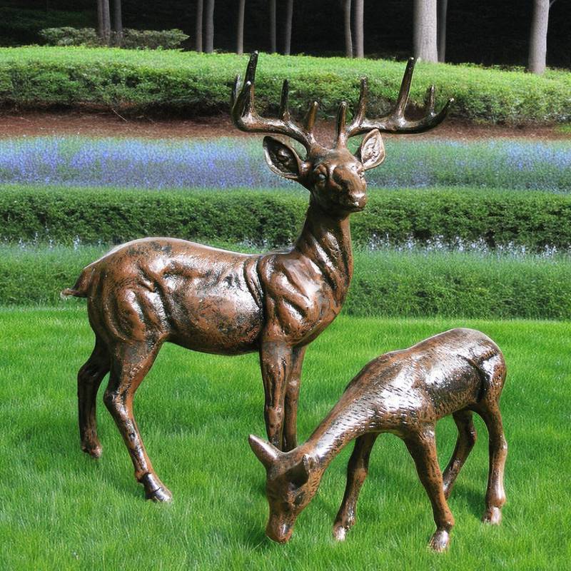 Lifesize Bronze Deer Statue YouFine Sculpture