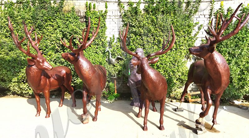 bronze elk-YouFine Sculpture