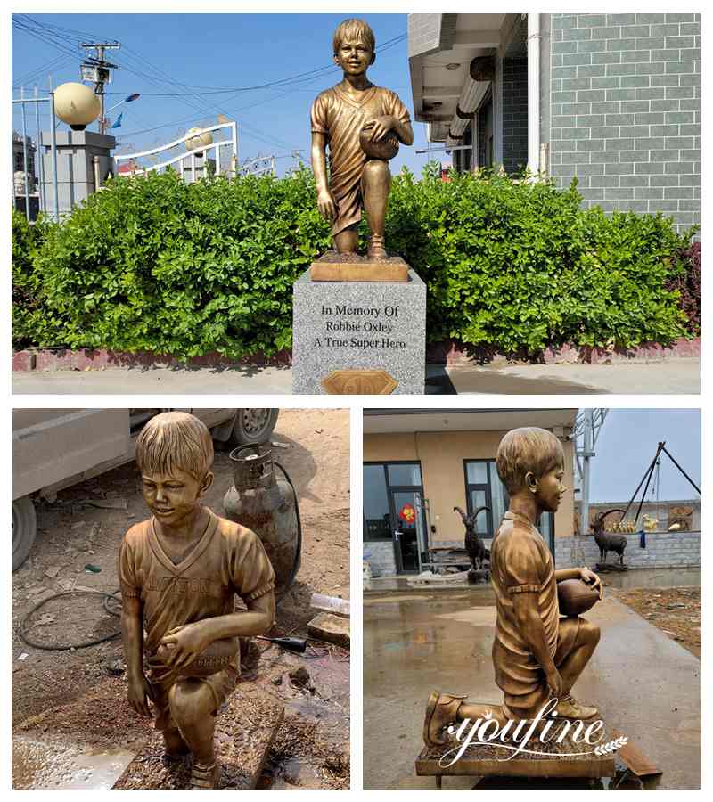 Bronze Boy Sculpture Custom Statue from Photo on Sale BOKK-994 - Bronze Children Sculpture - 1