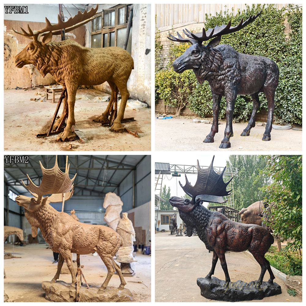 large moose statue custom-made by our factory