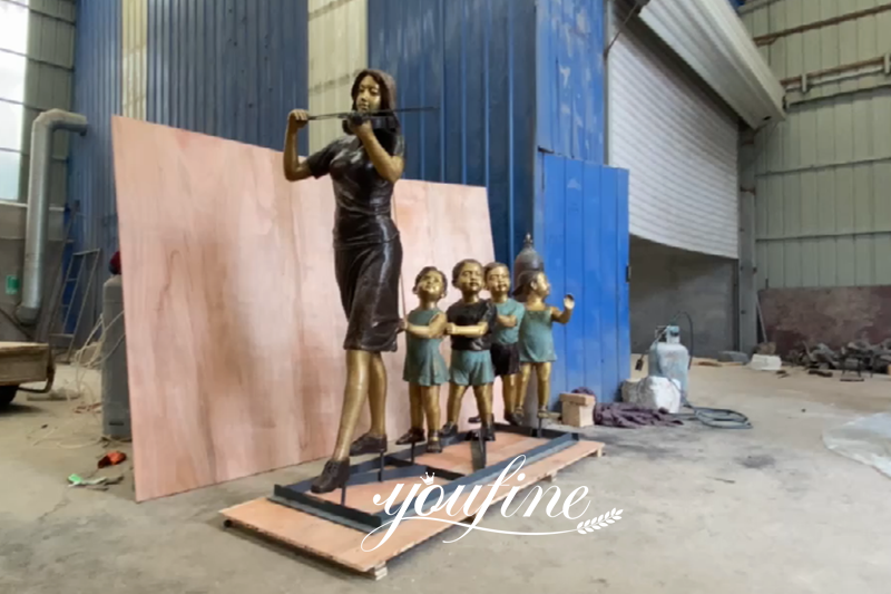 Custom Bronze Children Statue Feedback from Ireland Customer (1)