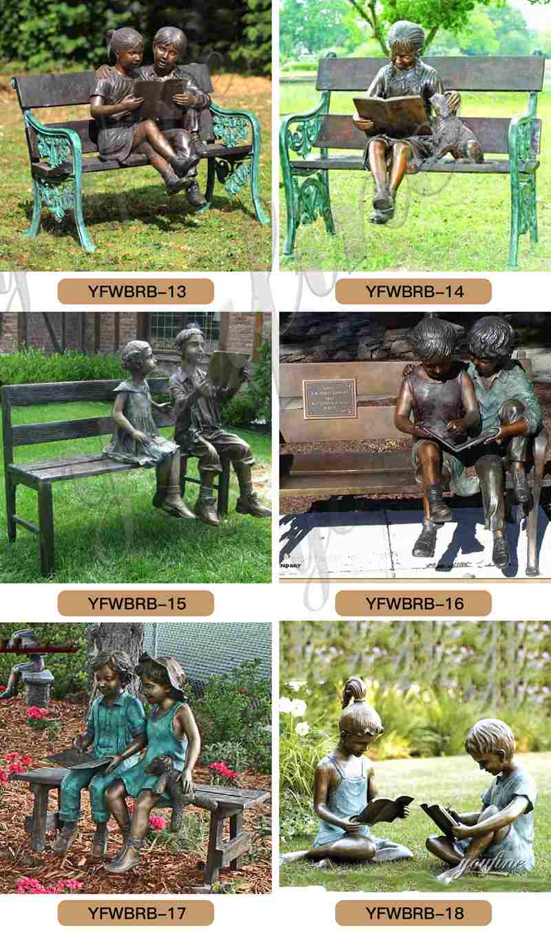 Life Size Custom Bronze Girls Statue Childhood for Sale BOKK-165 - Bronze Children Statues - 4