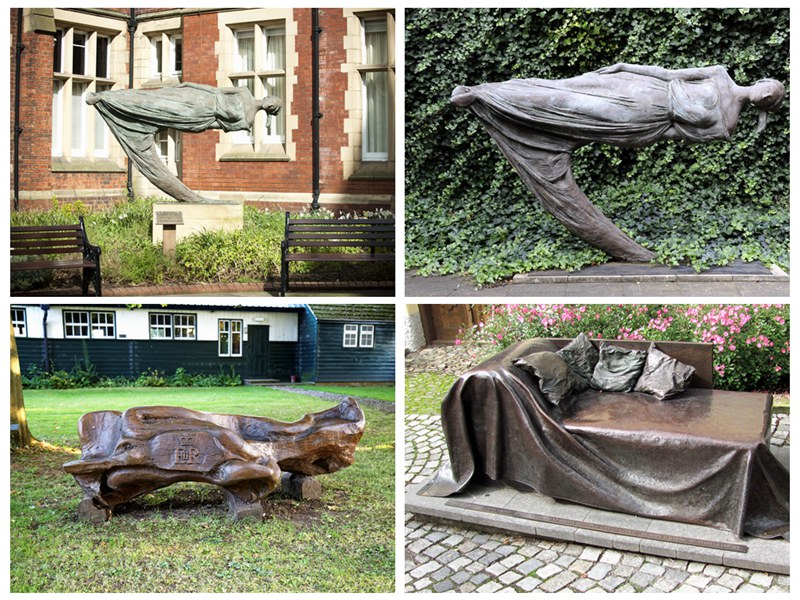 Abstract Art Bronze Bench Sculpture for Sale BOK1-002 - Abstract Bronze Sculpture - 5