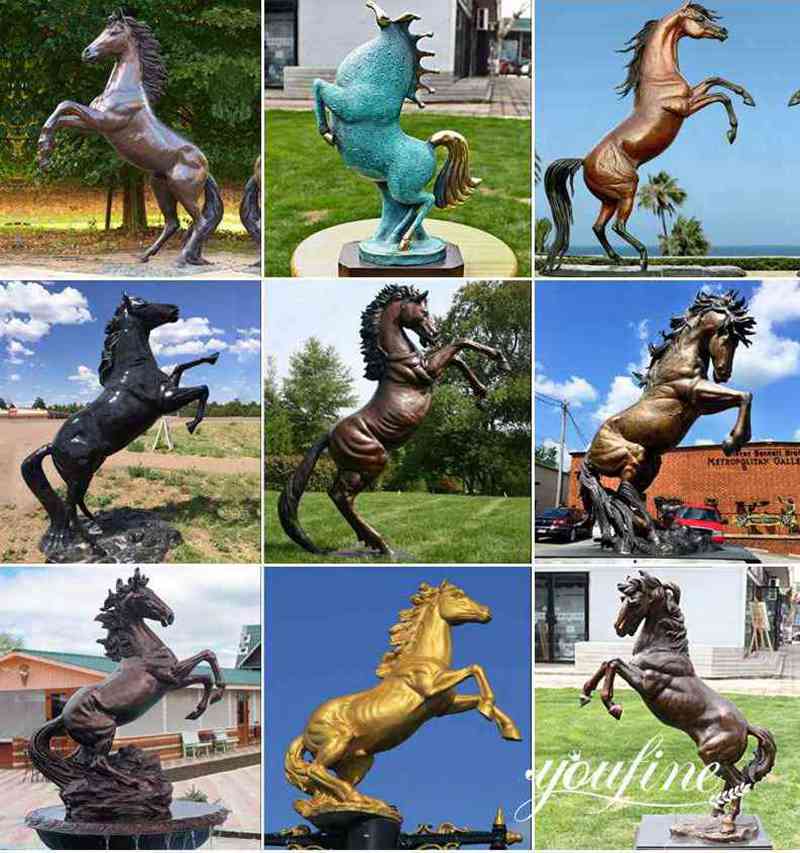 Hot Selling Life-Size Bronze Horse Statue Garden Decor BOKK-731 - Bronze Horse Statues - 2