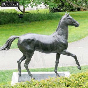 Hot Selling Life-Size Bronze Horse Statue Garden Decor BOKK-731
