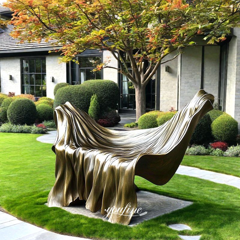 Abstract Art Bronze Bench Sculpture for Sale BOK1-002 - Abstract Bronze Sculpture - 1