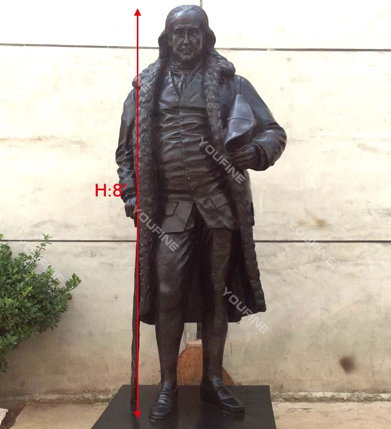 Famous Figure Bronze Benjamin Franklin Statue  for Sale BOKK-509 - Bronze Figure Sculpture - 5