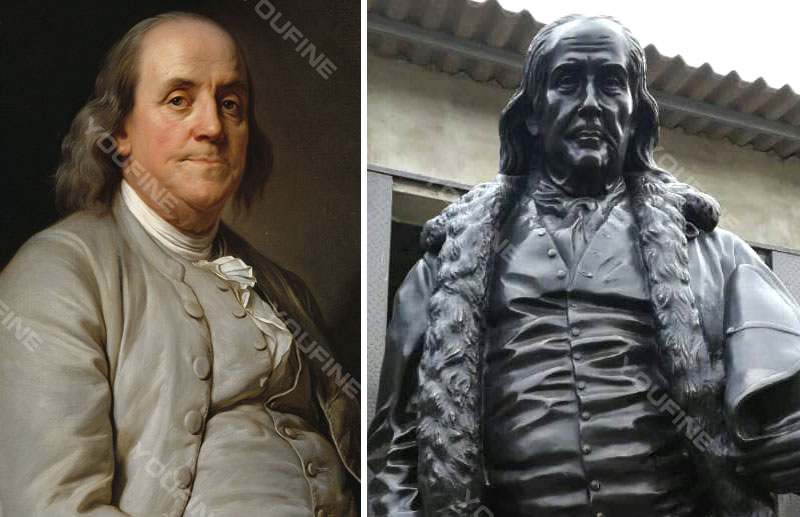 Famous Figure Bronze Benjamin Franklin Statue  for Sale BOKK-509 - Bronze Figure Sculpture - 4