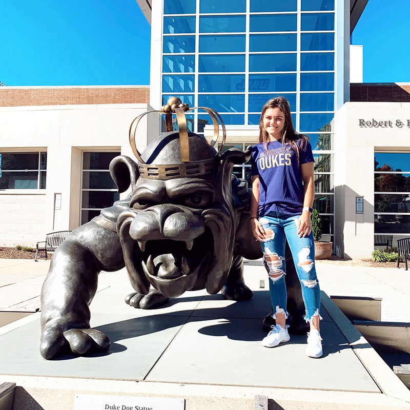 Duke dog large statue