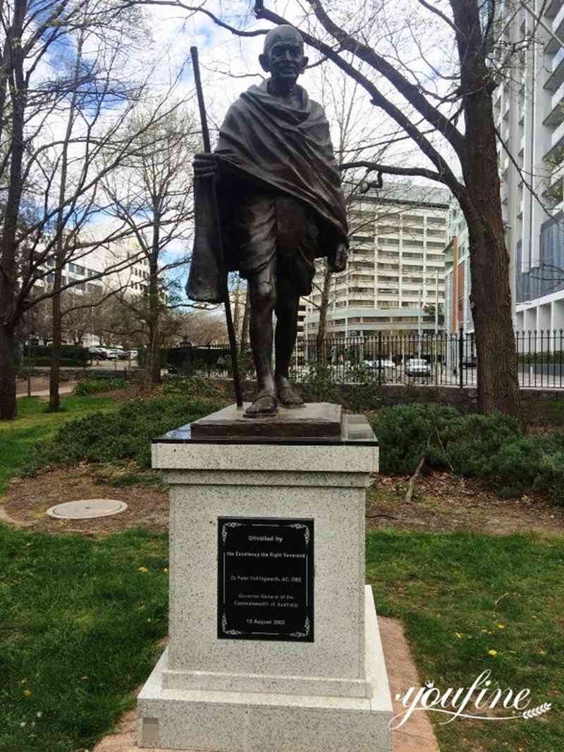 Life-size Bronze Mahatma Gandhi Statue Garden Square Decor Supplier BOKK-10 - Bronze Figure Sculpture - 3