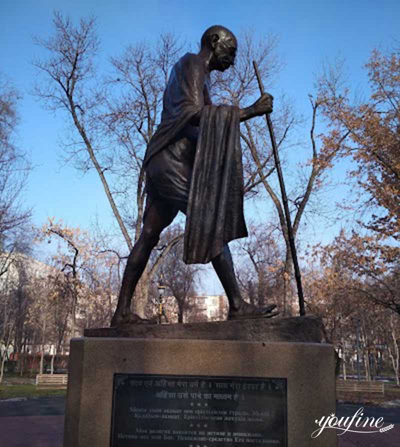 Life-size Bronze Mahatma Gandhi Statue Garden Square Decor Supplier BOKK-10 - Bronze Figure Sculpture - 4