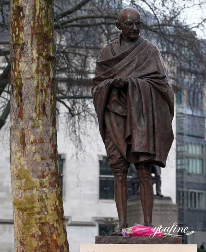 Life-size Bronze Mahatma Gandhi Statue Garden Square Decor Supplier BOKK-10 - Bronze Figure Sculpture - 2