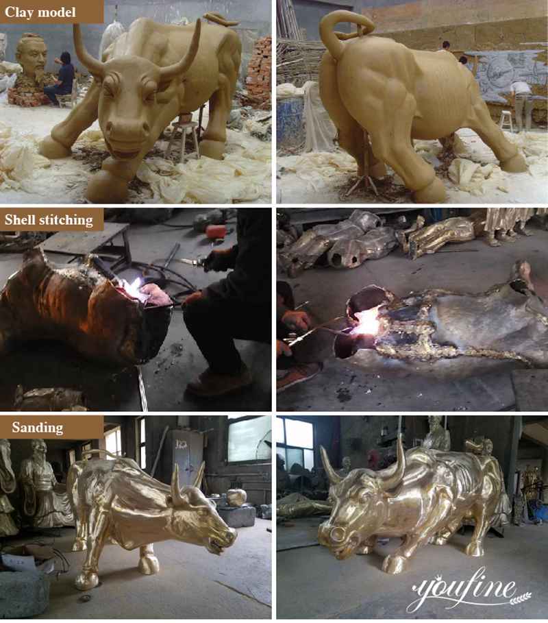 Customized Bronze Bison Sculpture Garden Square Decor Supplier BOKK-356 - Bronze Bull Sculpture - 4